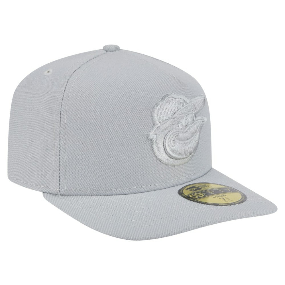 Baltimore Orioles New Era Colorpack A-Frame 59FIFTY Fitted Hat - Gray - New Era on Sale