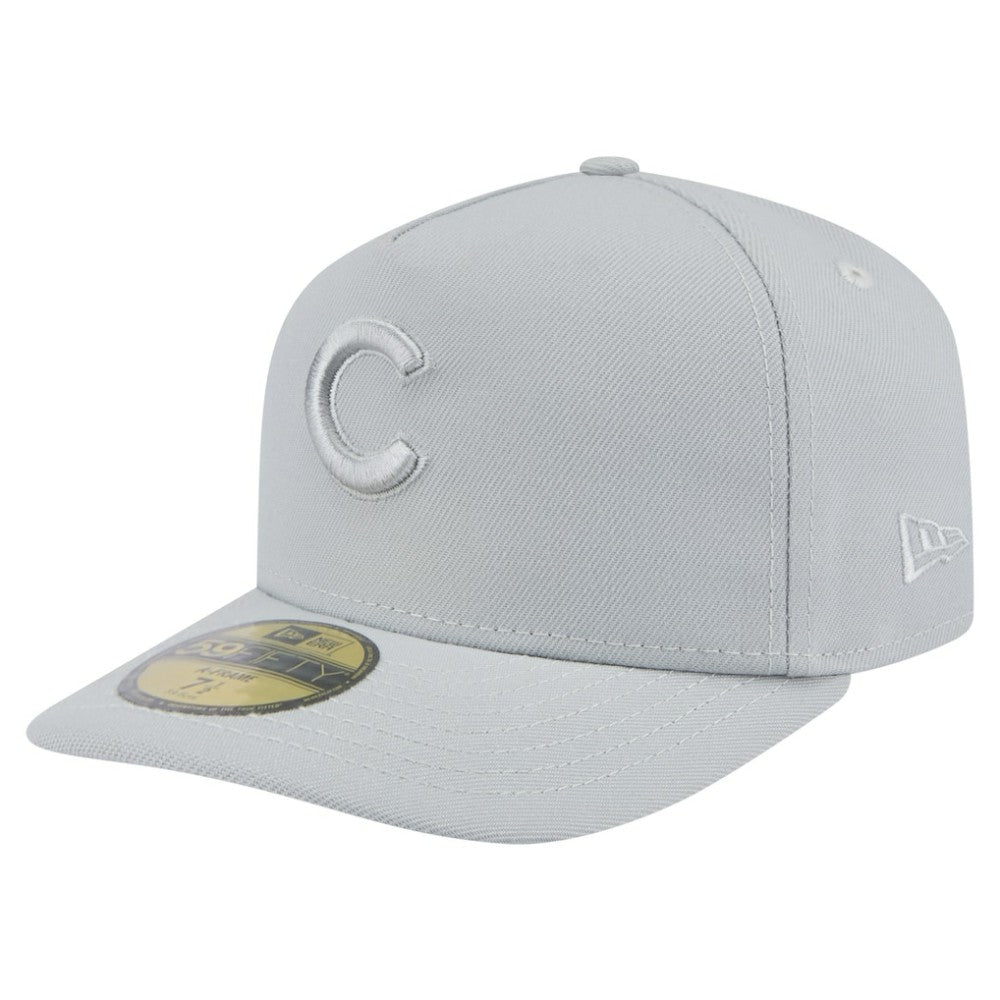 Chicago Cubs New Era Colorpack A-Frame 59FIFTY Fitted Hat - Gray - New Era Sale