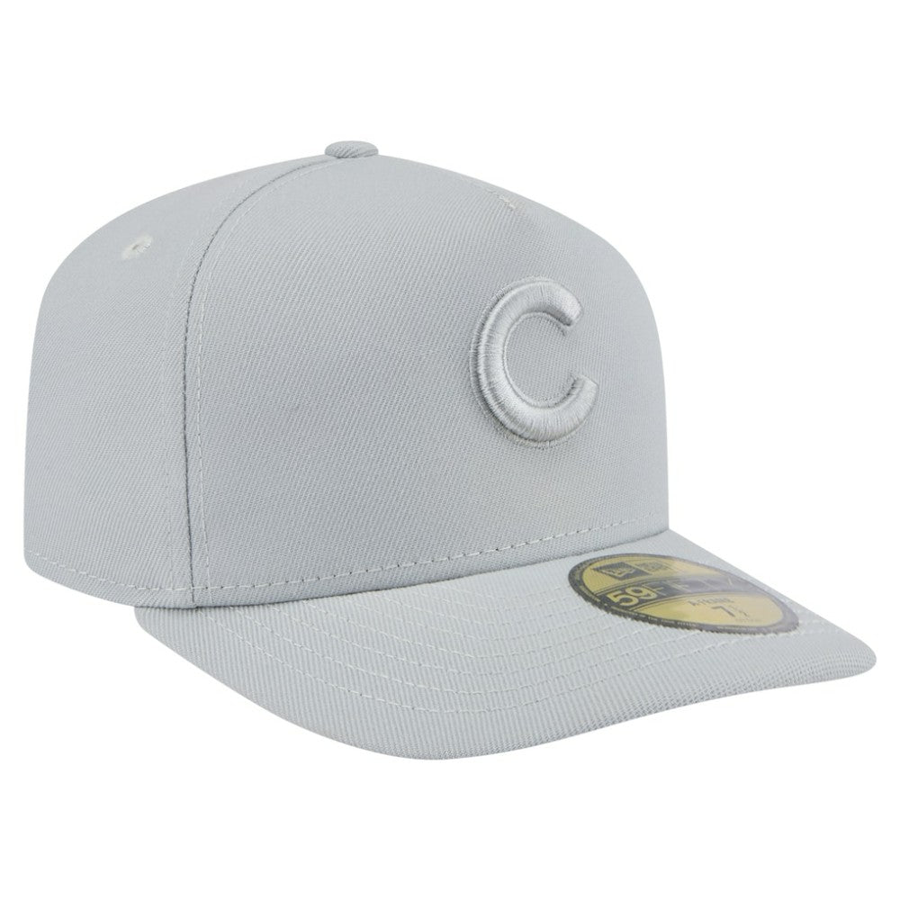 Chicago Cubs New Era Colorpack A-Frame 59FIFTY Fitted Hat - Gray - New Era Sale