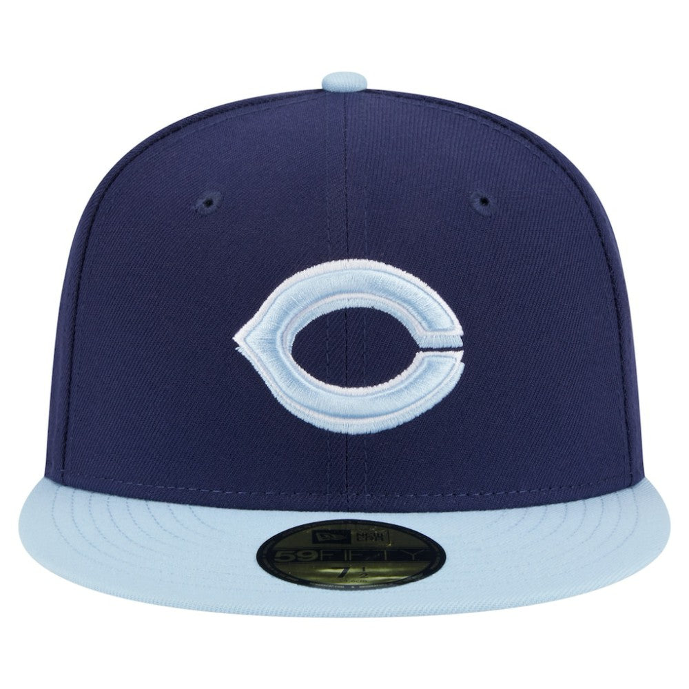 Cincinnati Reds New Era Color Pack 2-Tone 59FIFTY Fitted Hat - Navy/Light Blue - New Era on Sale
