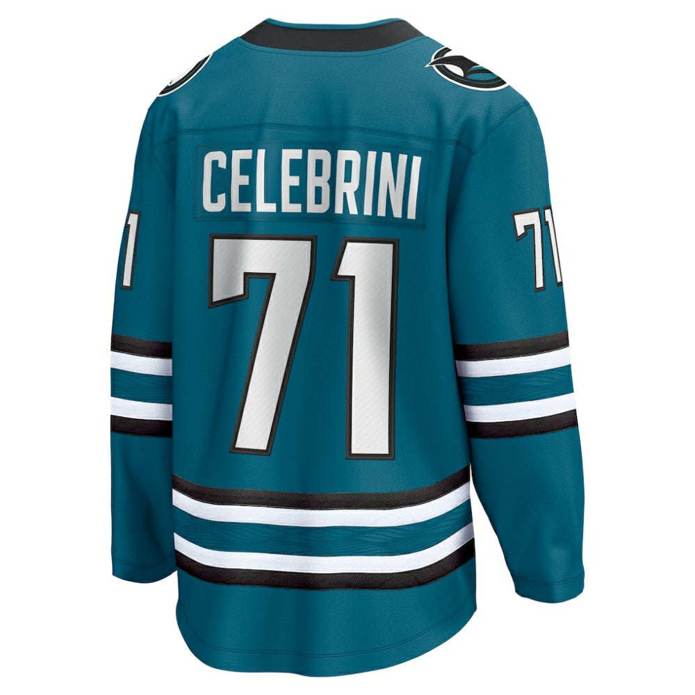 Macklin Celebrini San Jose Sharks Fanatics Home Breakaway Jersey – Teal - NHL 201925491