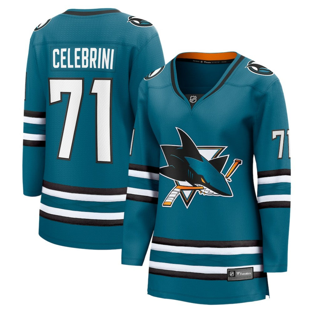 Macklin Celebrini San Jose Sharks Fanatics Women's Home Breakaway Jersey – Teal - NHL 201925492