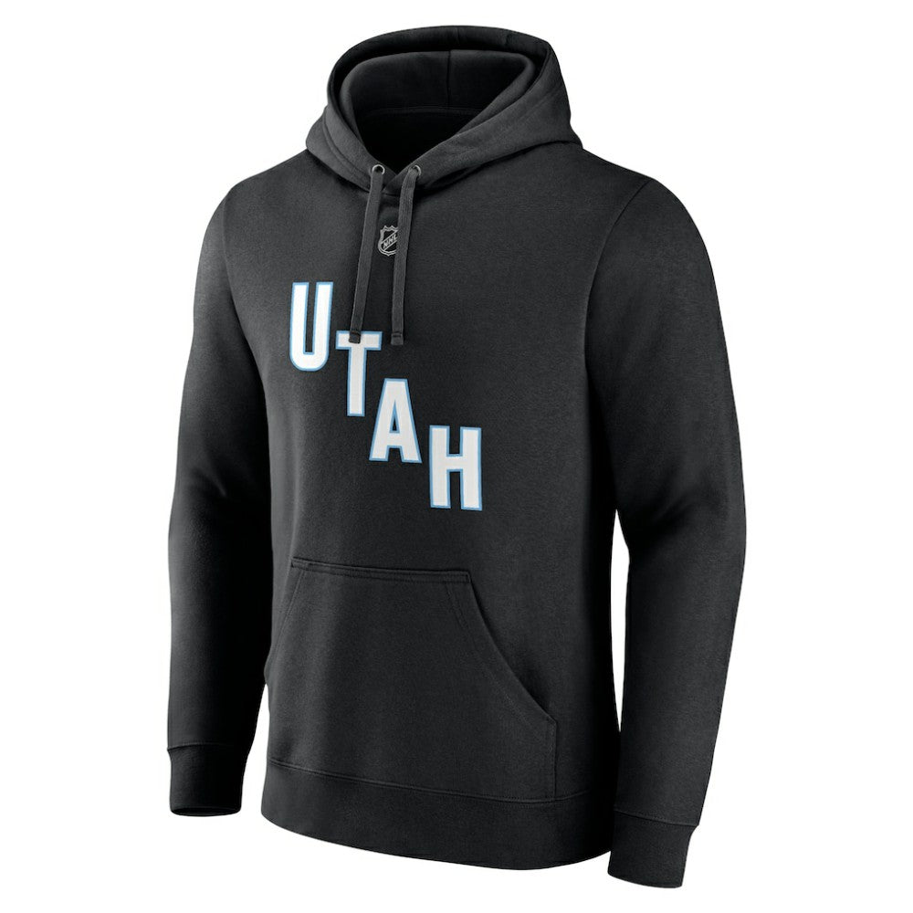 Nick Schmaltz NHL Utah Fanatics Authentic Stack Name & Number Tri-Blend Pullover Hoodie - Black - NHL 201926605