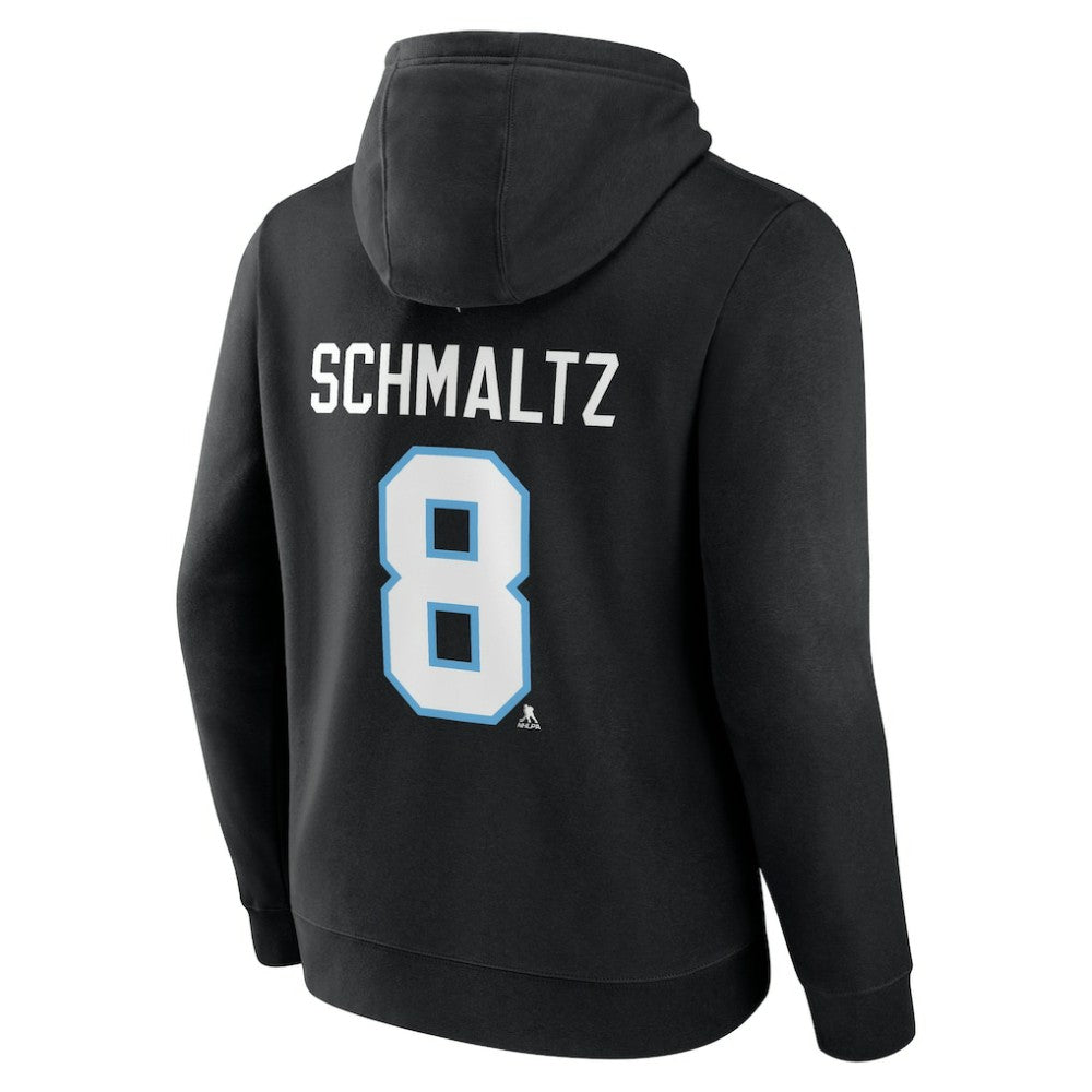 Nick Schmaltz NHL Utah Fanatics Authentic Stack Name & Number Tri-Blend Pullover Hoodie - Black - NHL 201926605