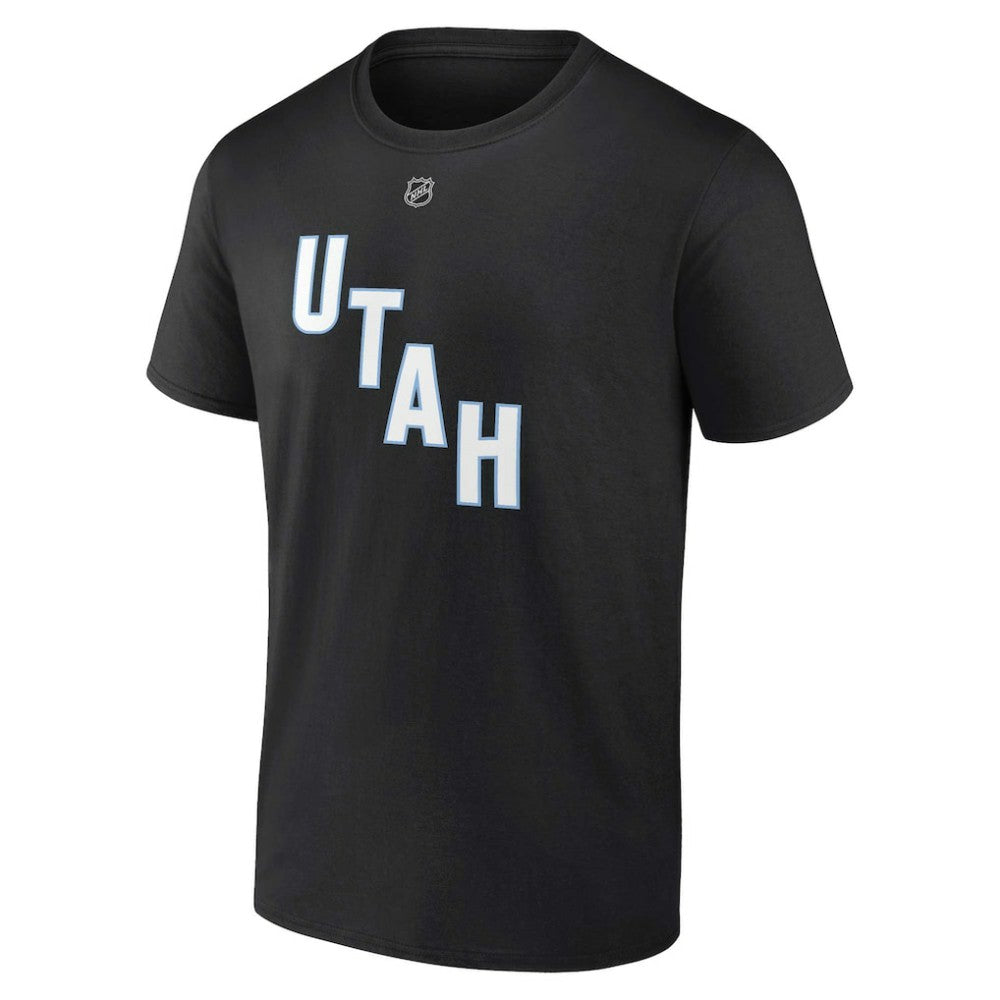 Clayton Keller Utah Mammoth Fanatics Authentic Stack Name & Number T-Shirt - Black - NHL 201926616