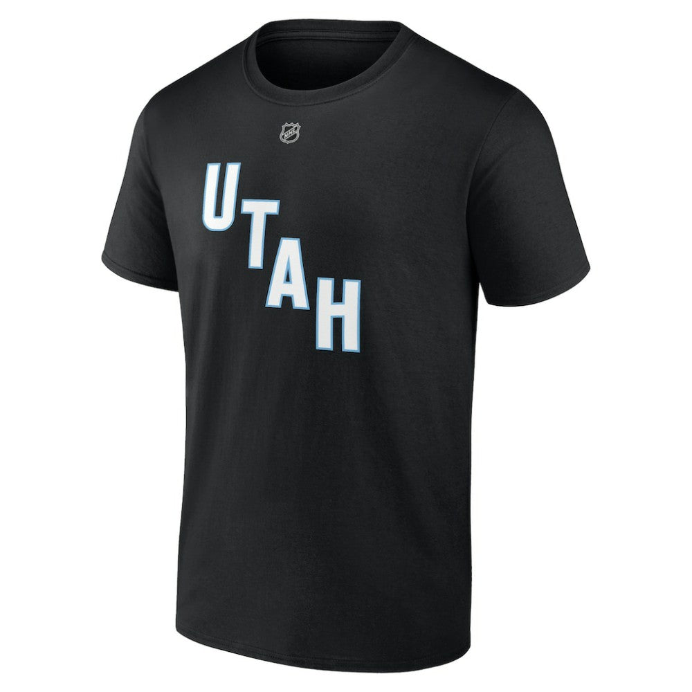 Lawson Crouse Utah Mammoth Fanatics Authentic Stack Name & Number T-Shirt - Black - NHL 201926617