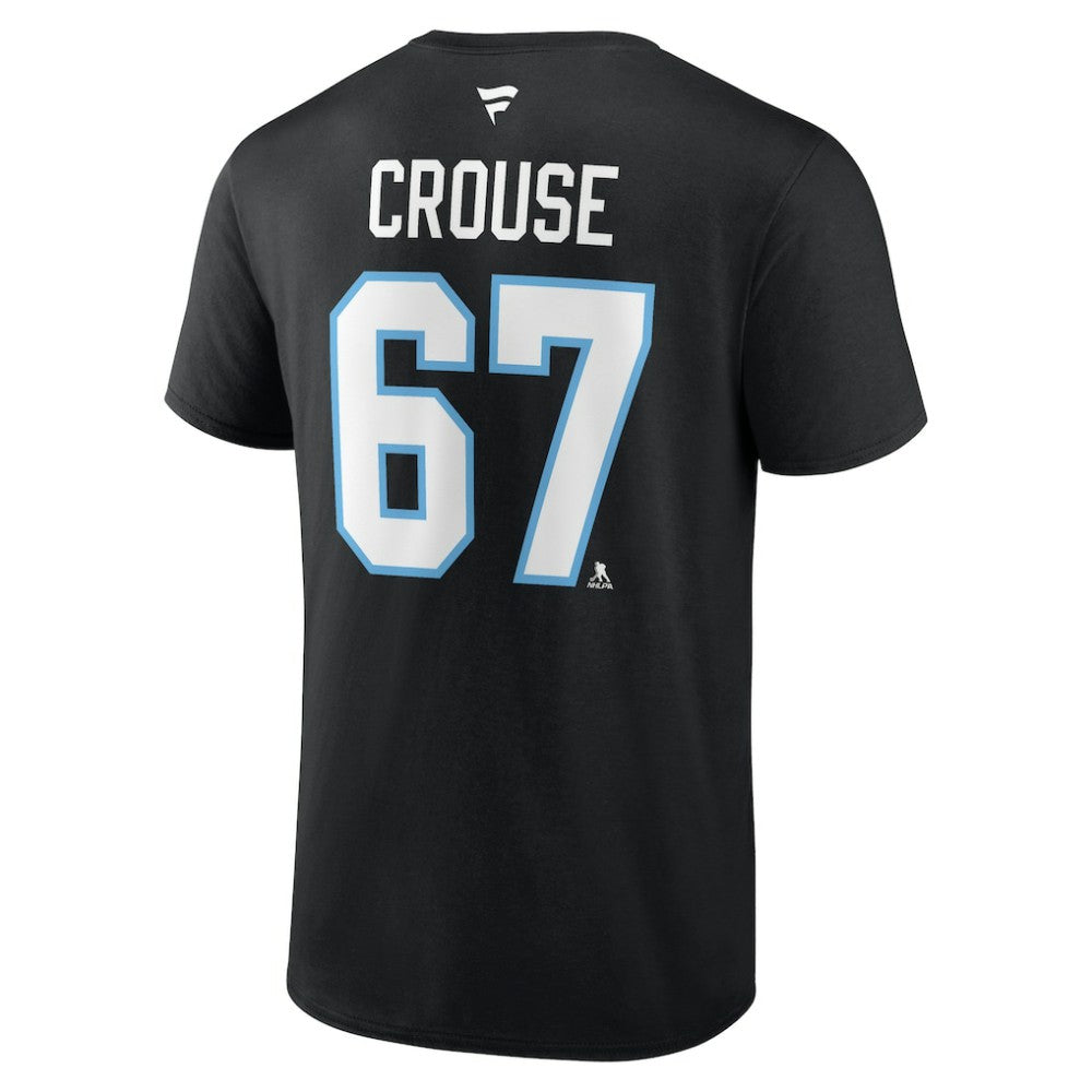 Lawson Crouse Utah Mammoth Fanatics Authentic Stack Name & Number T-Shirt - Black - NHL 201926617