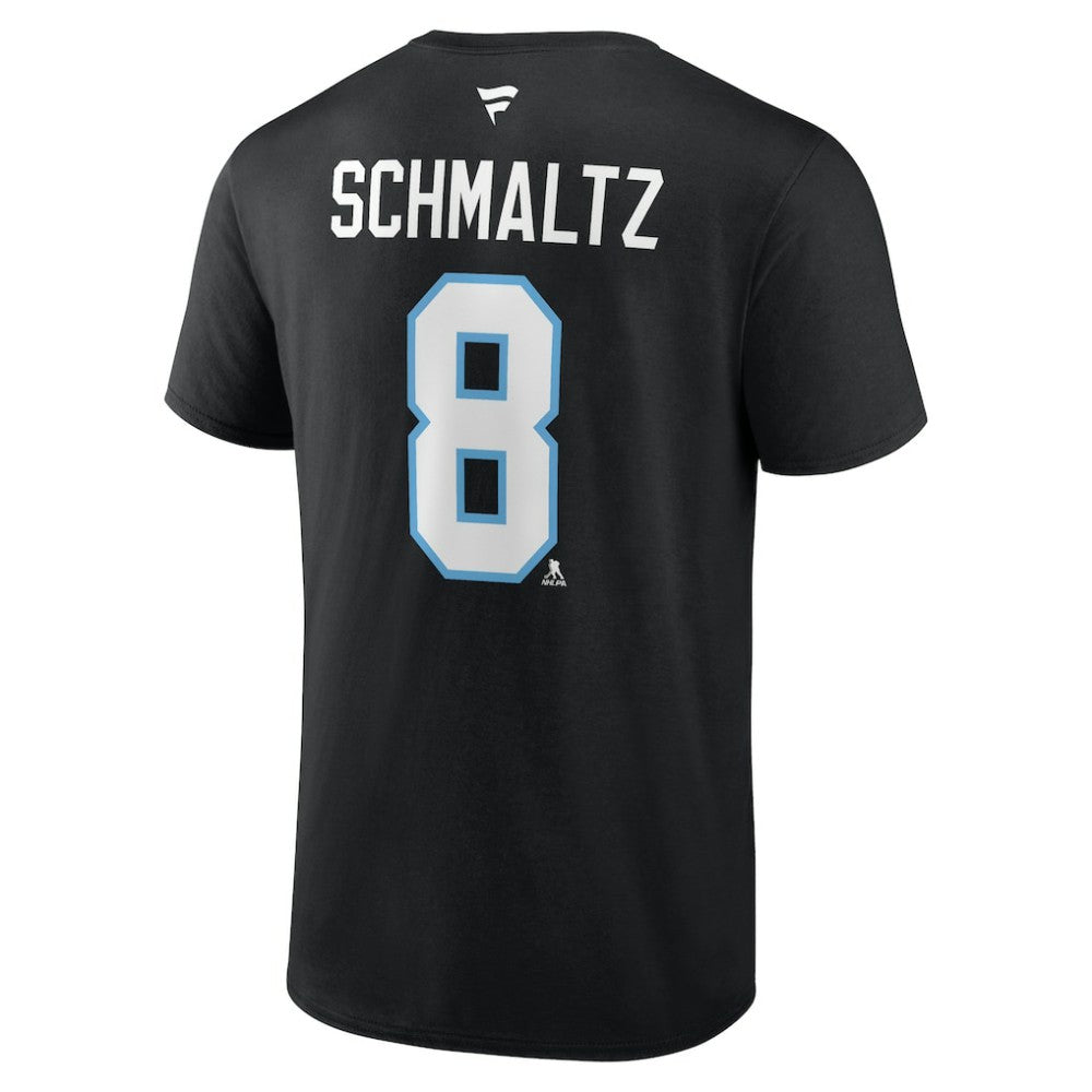 Nick Schmaltz Utah Mammoth Fanatics Authentic Stack Name & Number T-Shirt - Black - NHL 201926618