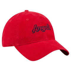 Los Angeles Angels New Era Women's Corduroy 9TWENTY Adjustable Hat - Red - New Era Discount