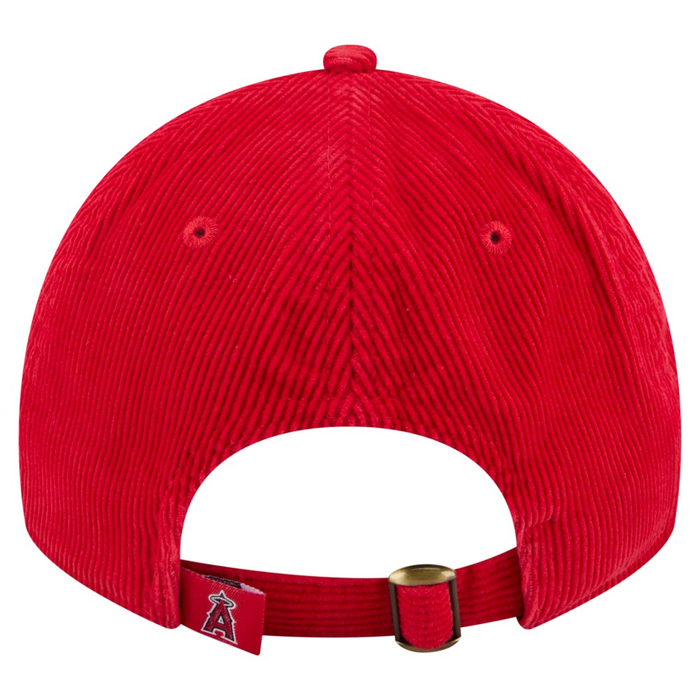Los Angeles Angels New Era Women's Corduroy 9TWENTY Adjustable Hat - Red - New Era Discount