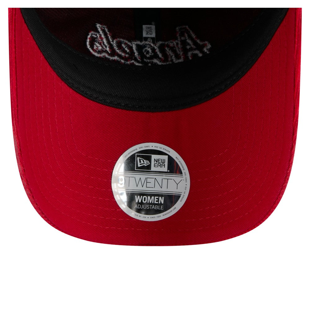 Los Angeles Angels New Era Women's Corduroy 9TWENTY Adjustable Hat - Red - New Era Discount