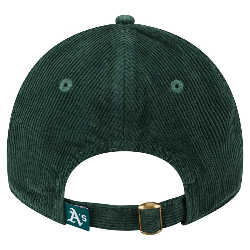 Athletics New Era Women's Corduroy 9TWENTY Adjustable Hat - Green - New Era Discount