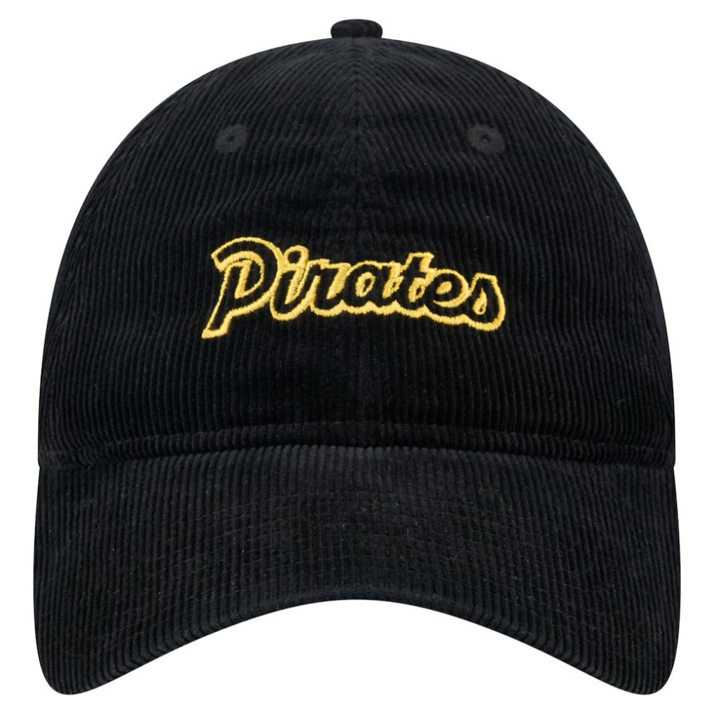 Pittsburgh Pirates New Era Women's Corduroy 9TWENTY Adjustable Hat - Black - New Era Sale