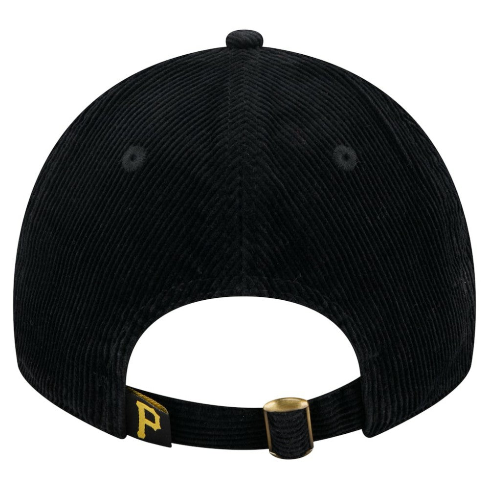 Pittsburgh Pirates New Era Women's Corduroy 9TWENTY Adjustable Hat - Black - New Era Sale