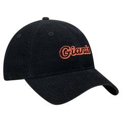 San Francisco Giants New Era Women's Corduroy 9TWENTY Adjustable Hat - Black - New Era Lifestyle