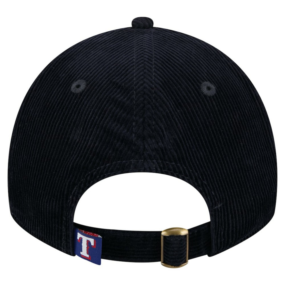 Texas Rangers New Era Women's Corduroy 9TWENTY Adjustable Hat - Dark Blue - New Era Sale
