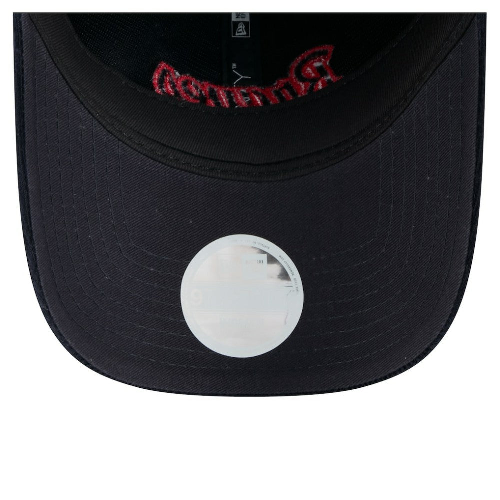 Atlanta Braves New Era Women's Corduroy 9TWENTY Adjustable Hat - Navy - New Era Lifestyle