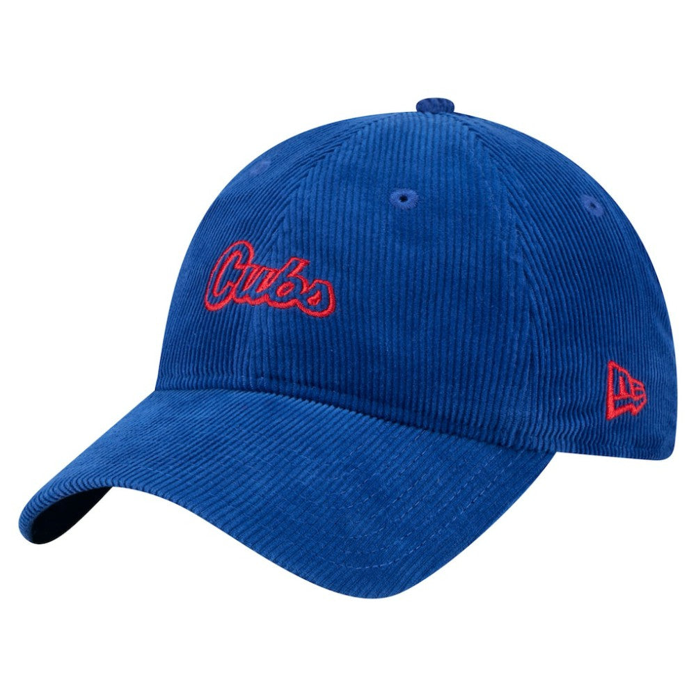 Chicago Cubs New Era Women's Corduroy 9TWENTY Adjustable Hat - Royal - New Era Discount