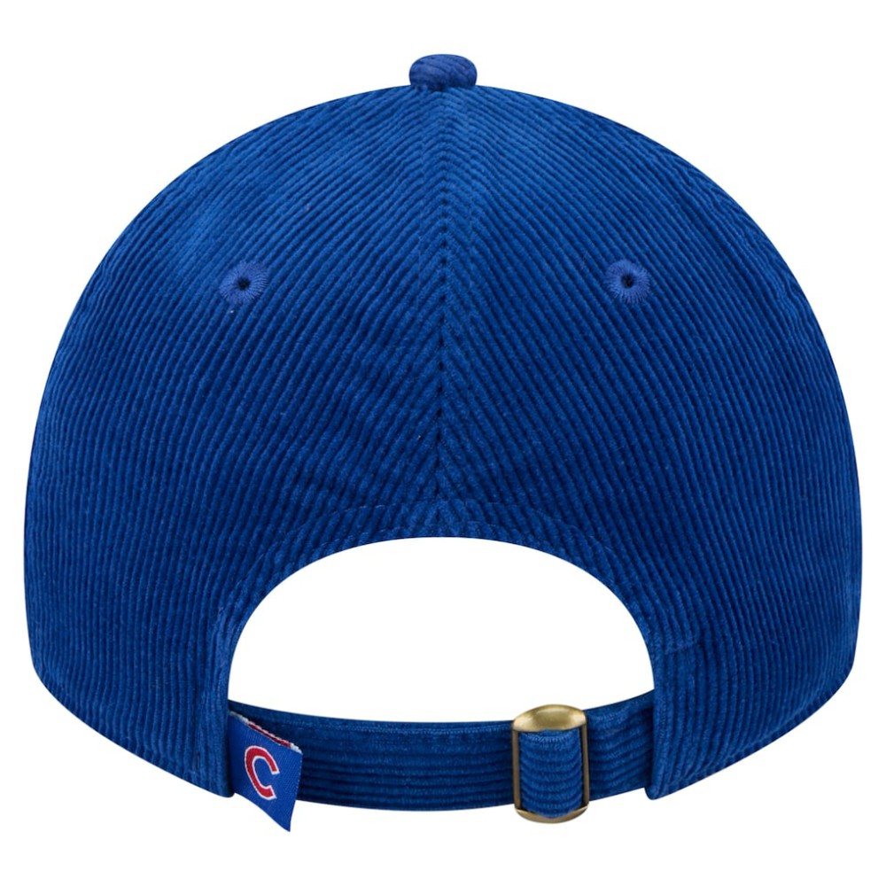 Chicago Cubs New Era Women's Corduroy 9TWENTY Adjustable Hat - Royal - New Era Discount