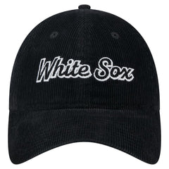 Chicago White Sox New Era Women's Corduroy 9TWENTY Adjustable Hat - Black - New Era Discount
