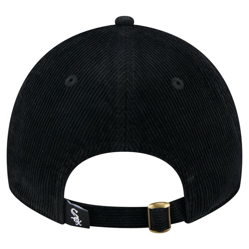 Chicago White Sox New Era Women's Corduroy 9TWENTY Adjustable Hat - Black - New Era Discount