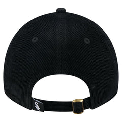 Chicago White Sox New Era Women's Corduroy 9TWENTY Adjustable Hat - Black - New Era Discount