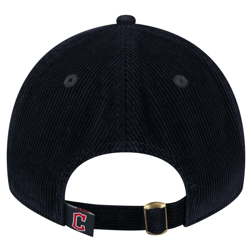 Cleveland Guardians New Era Women's Corduroy 9TWENTY Adjustable Hat - Navy - New Era Discount