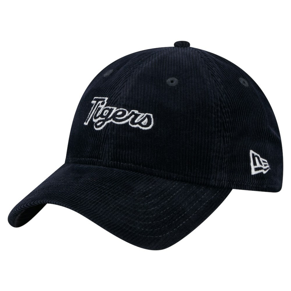 Detroit Tigers New Era Women's Corduroy 9TWENTY Adjustable Hat - Navy - New Era Online