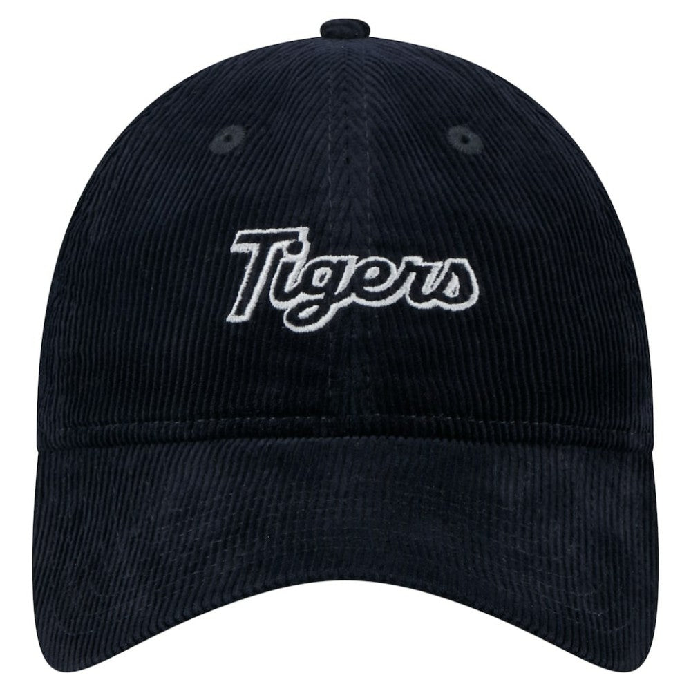 Detroit Tigers New Era Women's Corduroy 9TWENTY Adjustable Hat - Navy - New Era Online