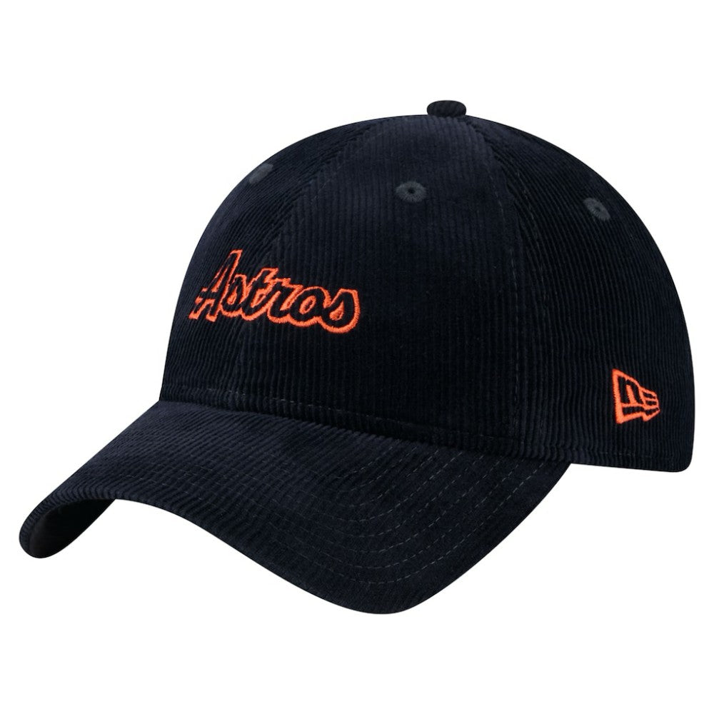 Houston Astros New Era Women's Corduroy 9TWENTY Adjustable Hat - Navy - New Era Discount