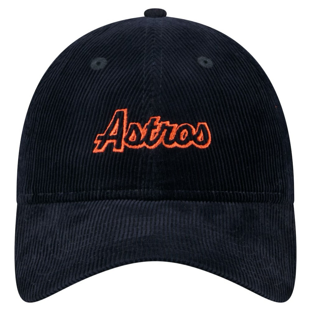 Houston Astros New Era Women's Corduroy 9TWENTY Adjustable Hat - Navy - New Era Discount