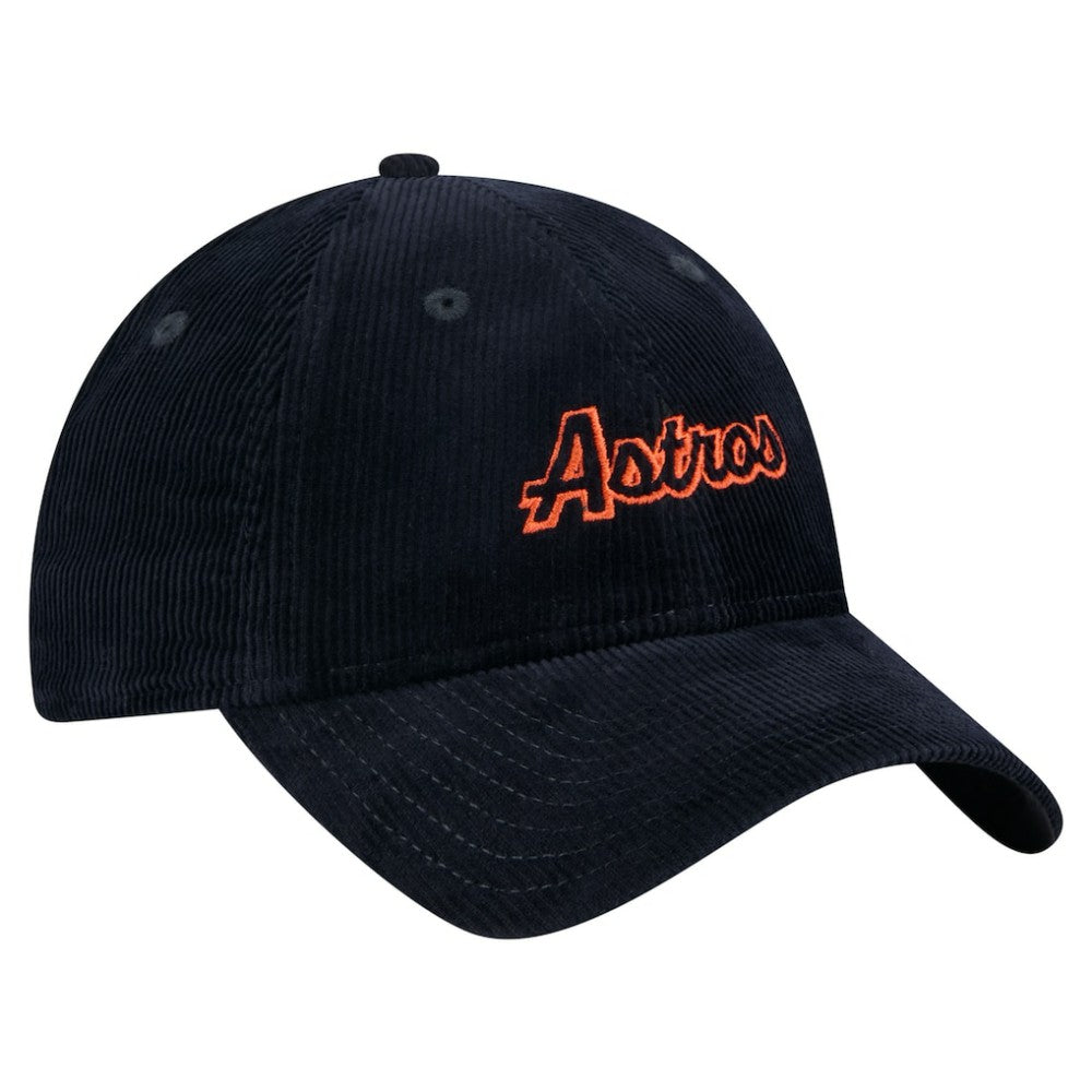 Houston Astros New Era Women's Corduroy 9TWENTY Adjustable Hat - Navy - New Era Discount