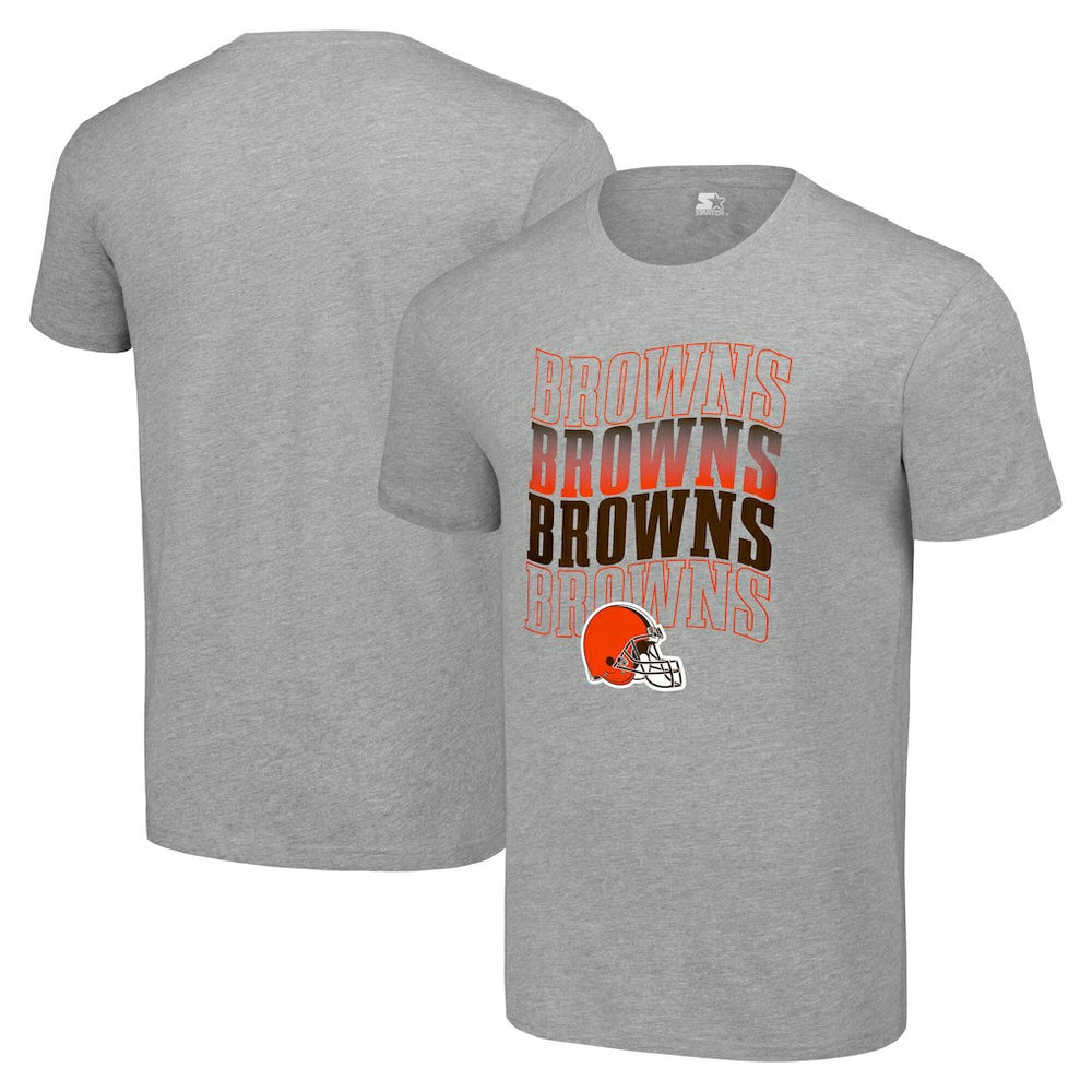 Cleveland Browns Starter Four Name T-Shirt Heather Gray