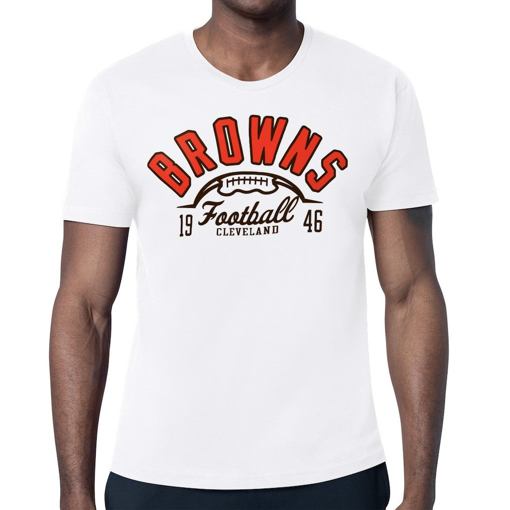 Cleveland Browns Starter Half Ball Logo T-Shirt White