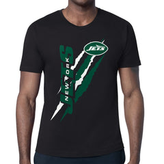 New York Jets Starter Color Scratch T-Shirt Black