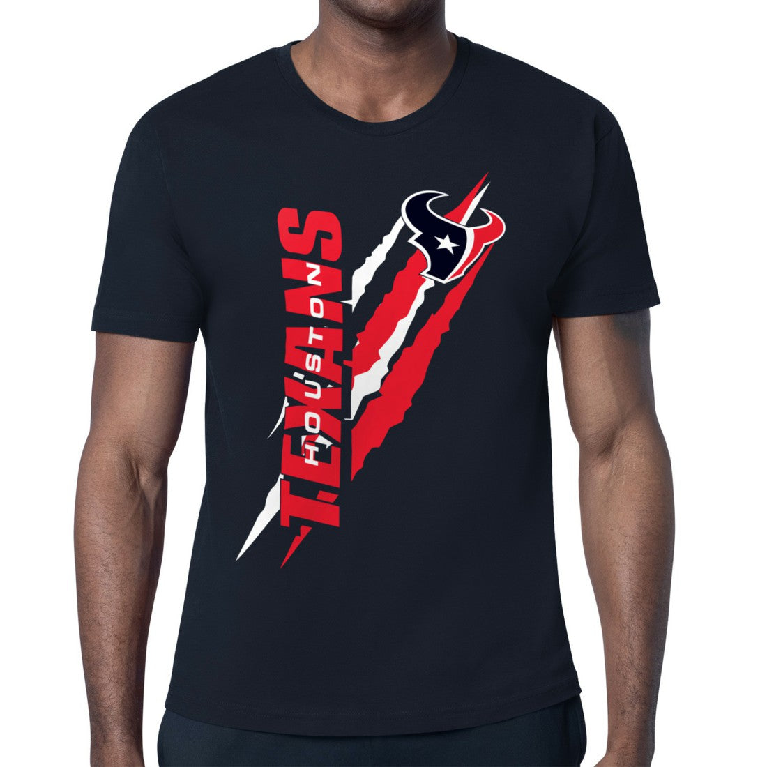 Houston Texans Starter Color Scratch T-Shirt Navy
