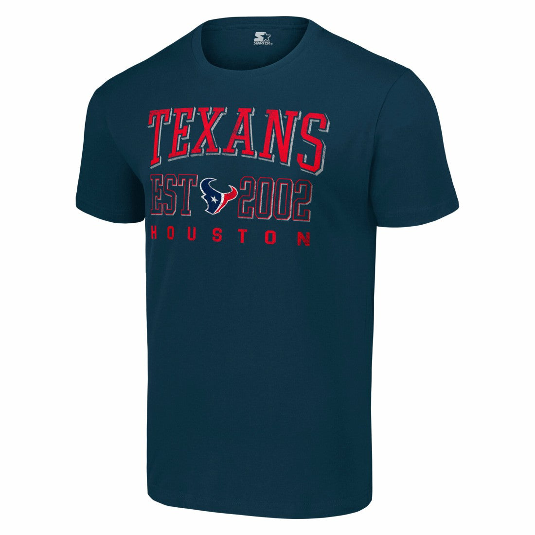Houston Texans Starter Distressed Graphic T-Shirt Navy