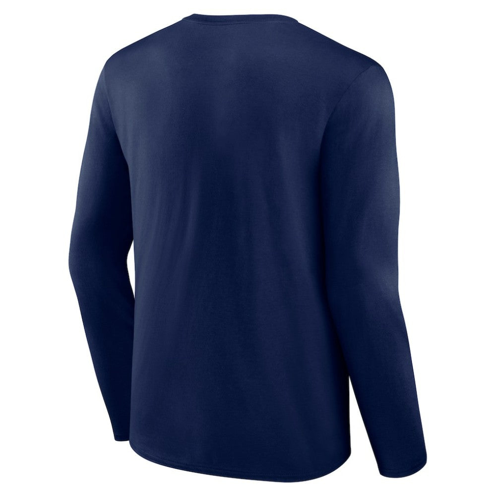 Atlanta Braves Fastball Long Sleeve T-Shirt - Navy - MLB Discount