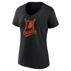 Baltimore Orioles Women's Fastball V-Neck T-Shirt - Black - MLB Online