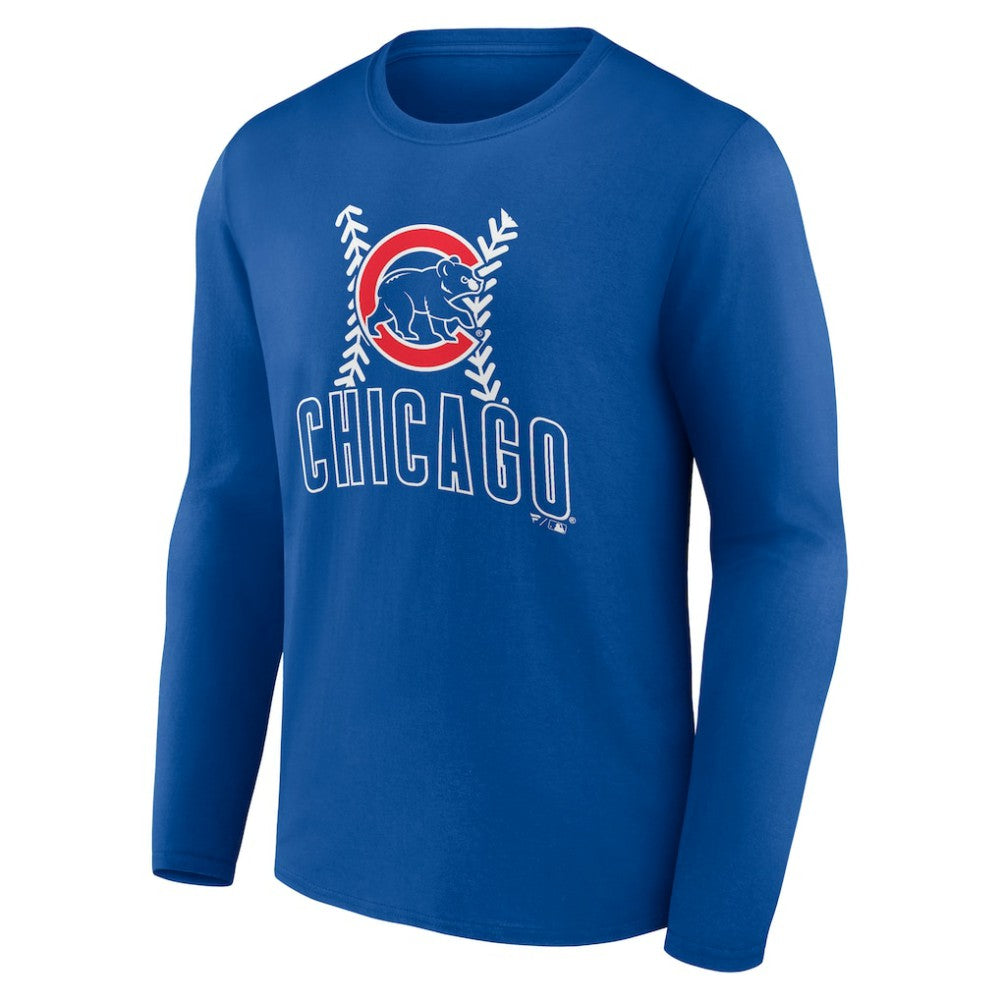 Chicago Cubs Fastball Long Sleeve T-Shirt - Royal - MLB on Sale