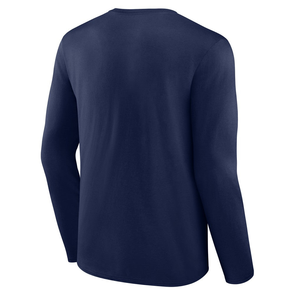 Milwaukee Brewers Fastball Long Sleeve T-Shirt - Navy - MLB Lifestyle