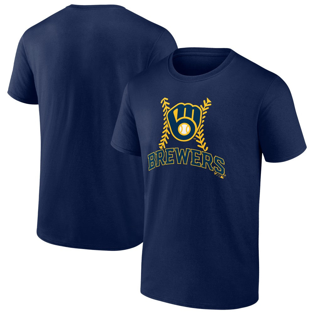 Milwaukee Brewers Fastball T-Shirt - Navy - MLB Online