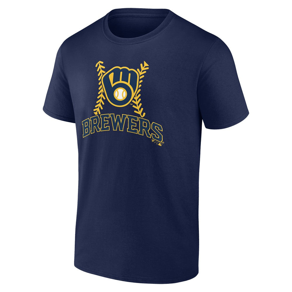 Milwaukee Brewers Fastball T-Shirt - Navy - MLB Online