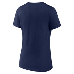 Milwaukee Brewers Women's Fastball V-Neck T-Shirt - Navy - MLB Sale