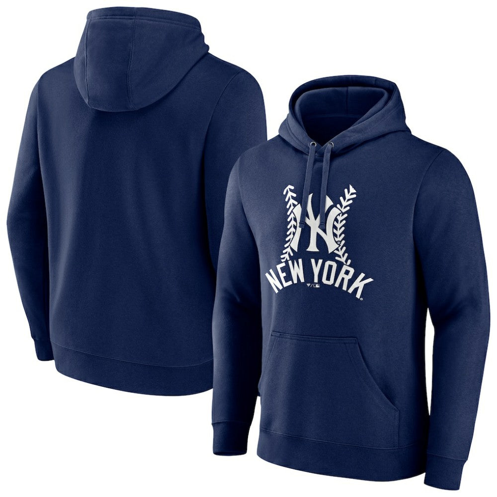New York Yankees Fastball Pullover Hoodie - Navy - MLB Discount