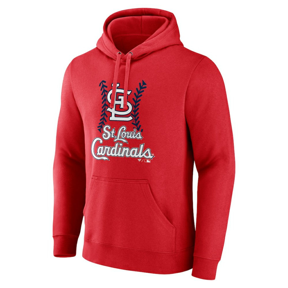 St. Louis Cardinals Fastball Pullover Hoodie - Red - MLB Discount