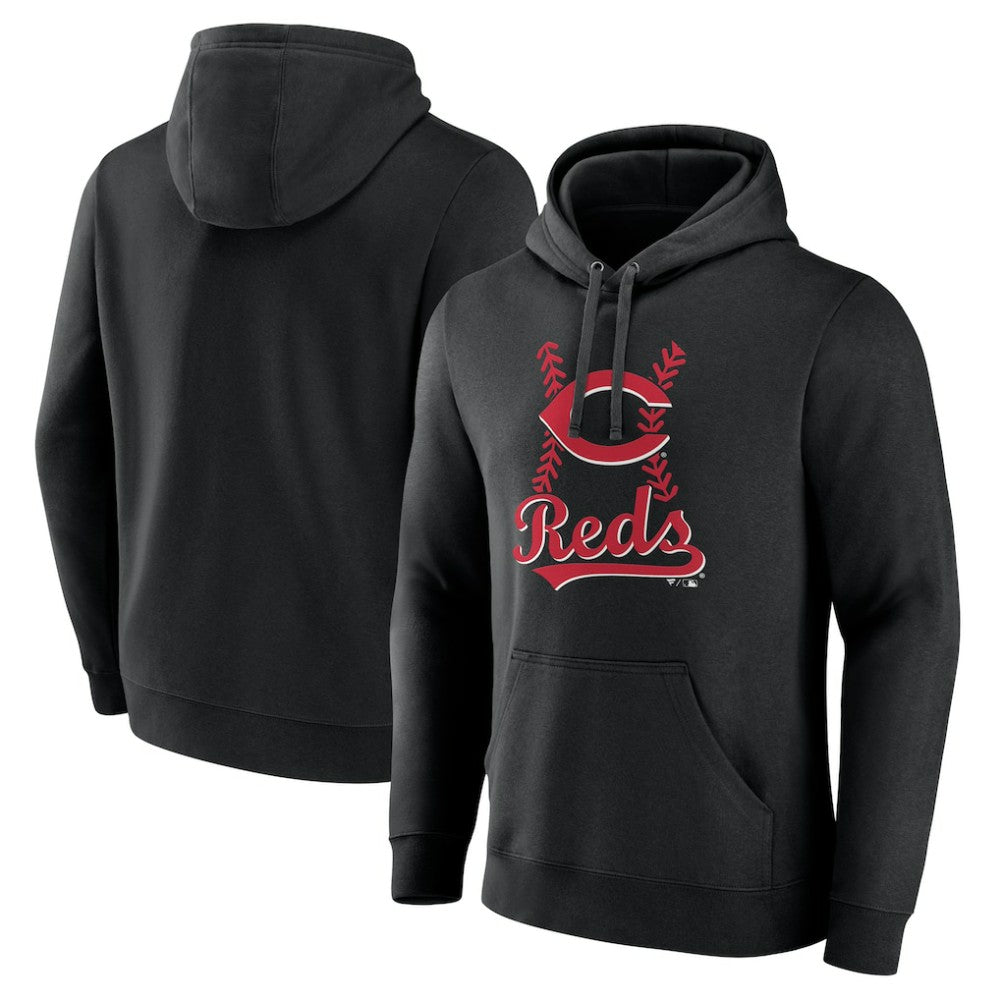 Cincinnati Reds Fastball Pullover Hoodie - Black - MLB Online