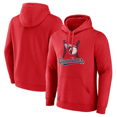 Cleveland Guardians Fastball Pullover Hoodie - Red - MLB Sale