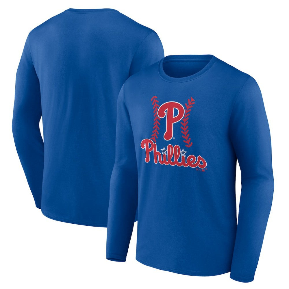 Philadelphia Phillies Fastball Long Sleeve T-Shirt - Royal - MLB Online