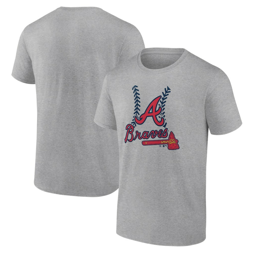 Atlanta Braves Fastball T-Shirt - Heather Gray - MLB Lifestyle